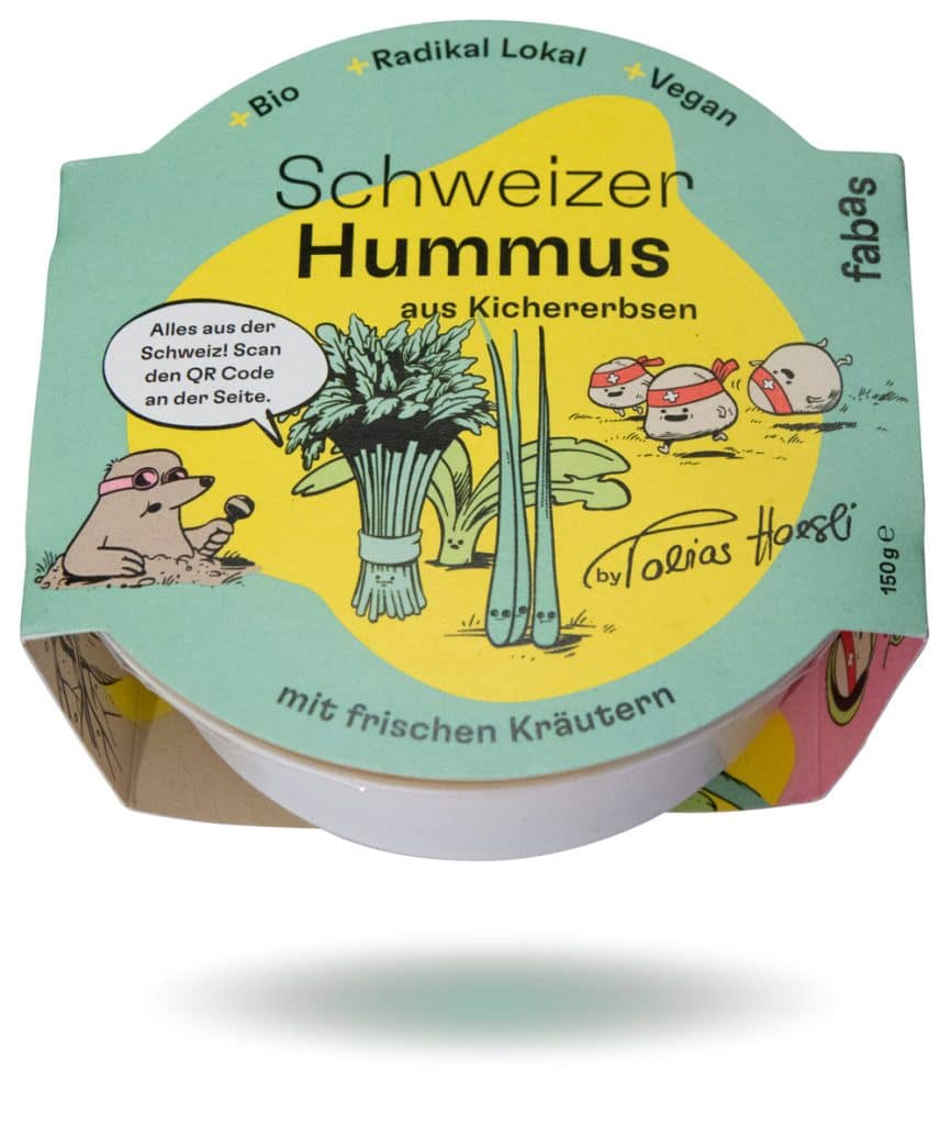 Foto von fabas Schweizer Hummus in der Sorte frische Kräuter